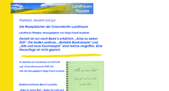 Desktop Screenshot of landfrauen-rezeptbuecher.de